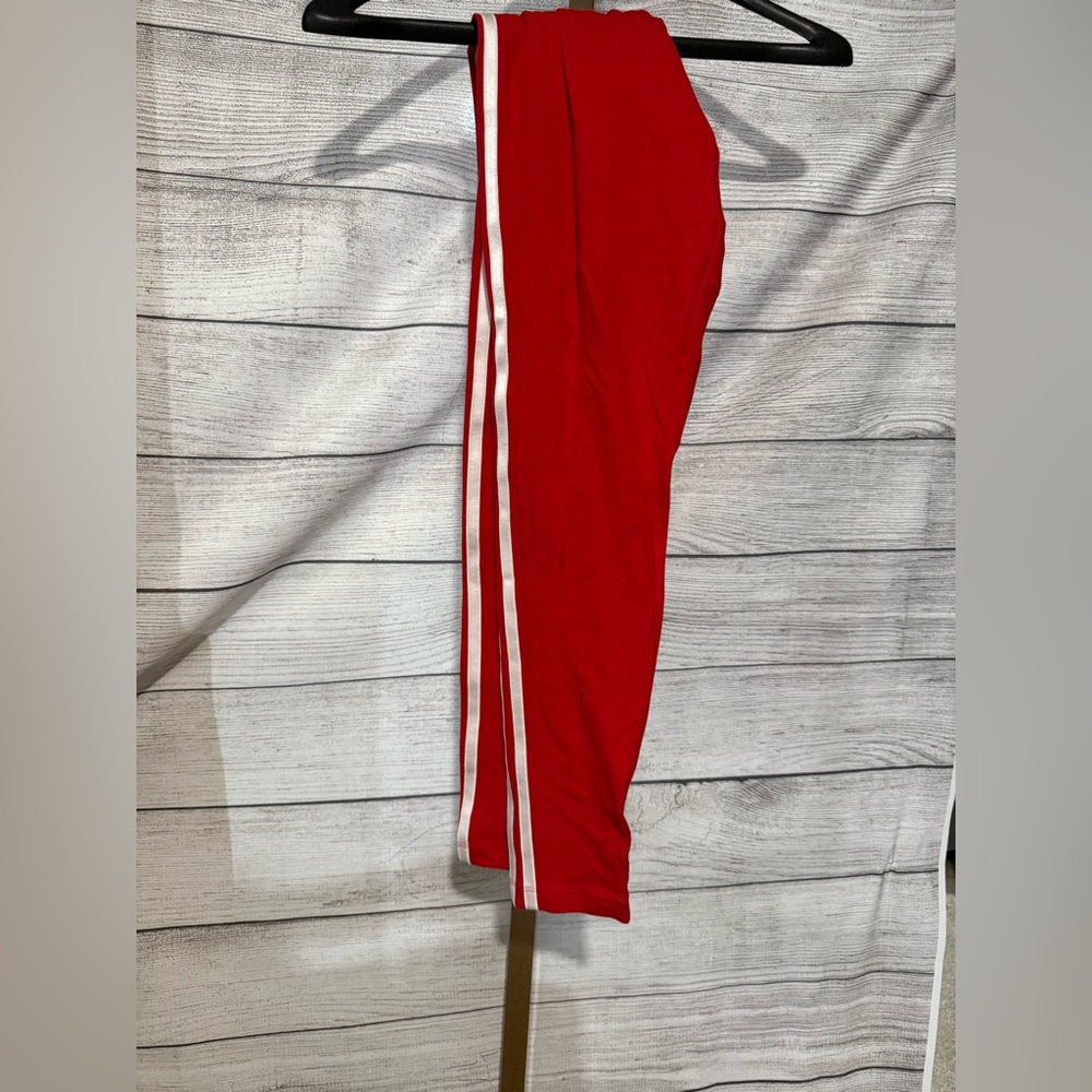 Adidas red leggings medium